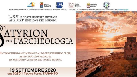 Satyrion per l'Archeologia il 19 settembre al Teatro Fusco di Taranto