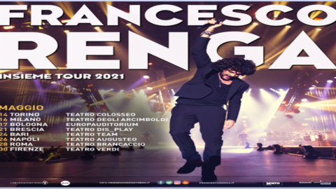 Francesco Renga nel 2021 con Insieme Tour